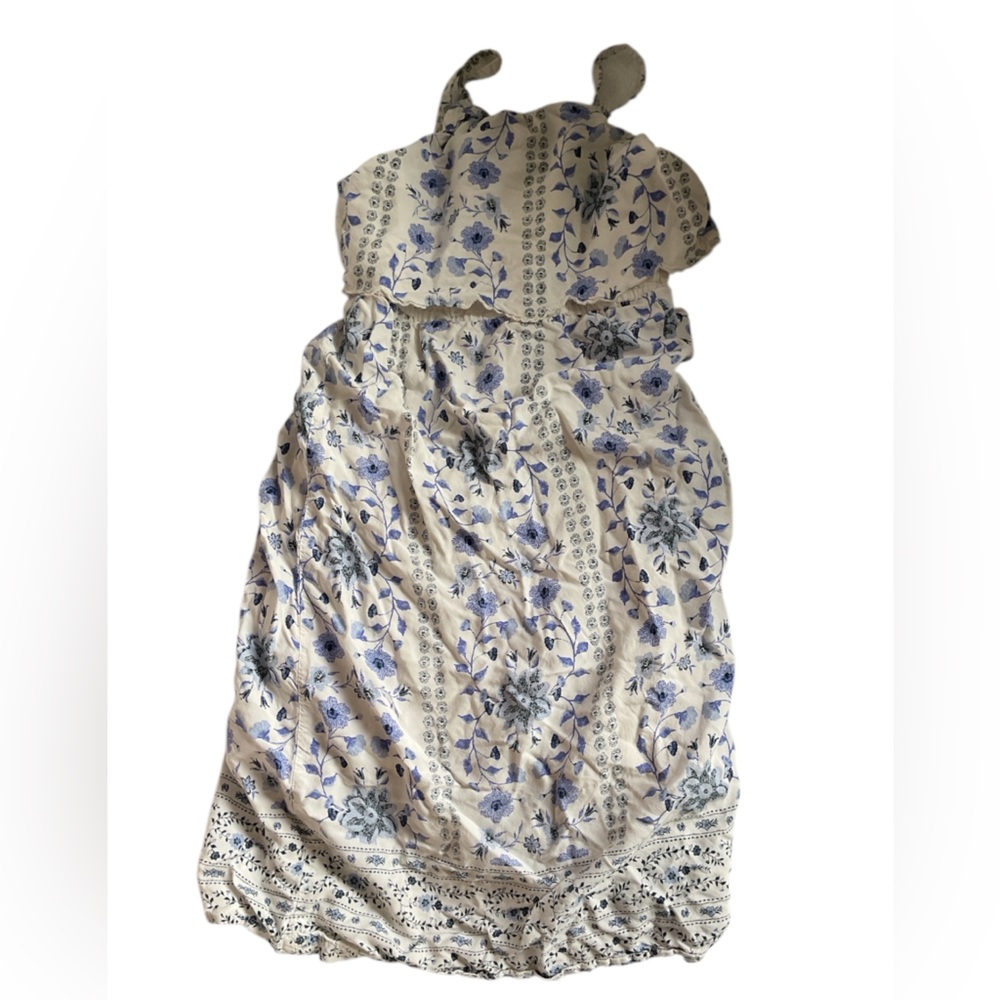 10/$50 sale)  Old Navy kids Blue and white Floral Dress